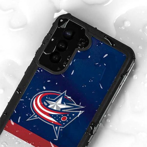 NHL Columbus Blue Jackets Alternate Jersey Galaxy S24 Plus Waterproof Case